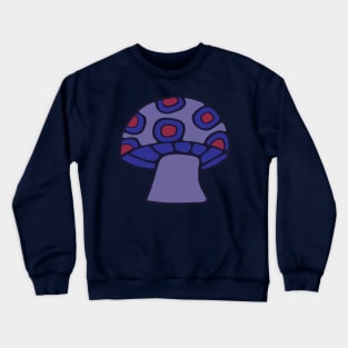 SPOTTED MUSHROOM TOADSTOOL Purple Red Fungi from my Cabinet of Curiosities - UnBlink Studio by Jackie Tahara Crewneck Sweatshirt